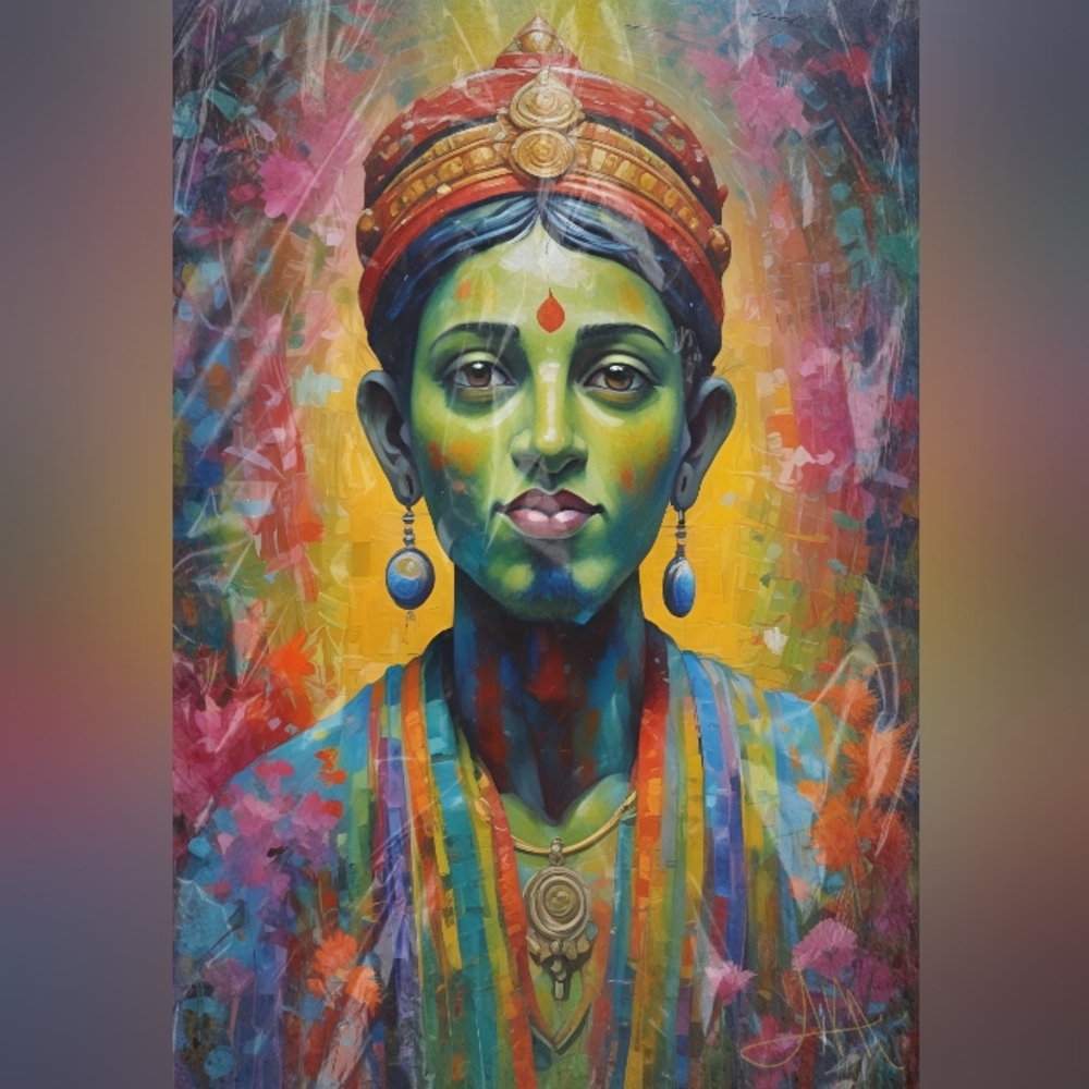 Portrait concept from India Lord Kirshna